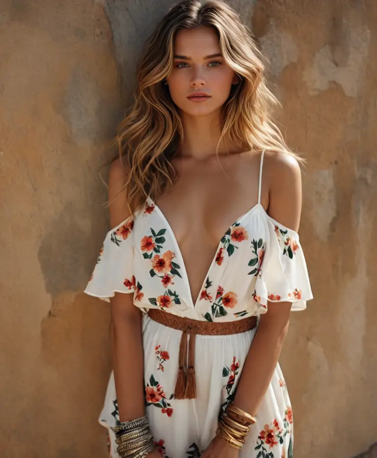 Boho Chic Floral Dress Inspiration