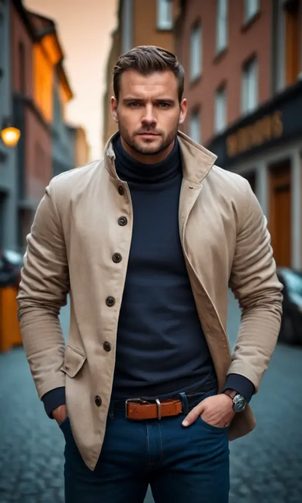 Urban Edge: The Perfect Trench Coat Look for Men