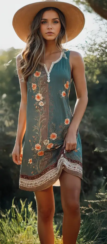 Effortless Boho Chic: A Sun-Kissed Summer Look